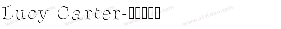 Lucy Carter字体转换